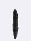 A84287 Black Vintage Leather Quilted Gabriel New Medium Clutch Bag Chanel