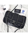 Around Flap Chain Shoulder Bag Black Chanel