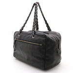 Chanel Luxury Line Coco Shoulder Bag Semi-Shoulder Mini Boston Bag Black Black Silver Gold A32919