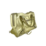balenciaga City Mini Gold