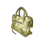 balenciaga City Mini Gold