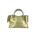 balenciaga City Mini Gold