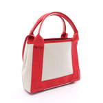 balenciaga Canvas Leather Navy Cabas XS Handbag