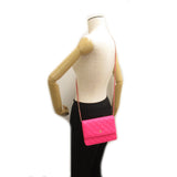 Chanel Matelasse Chain Wallet Shoulder Bag Pink