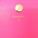 Chanel Matelasse Chain Wallet Shoulder Bag Pink