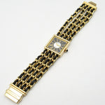 Chanel Mademoiselle M Watch Yellow Gold Leather
