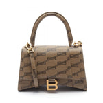 balenciaga Hourglass Leather Handbag Beige