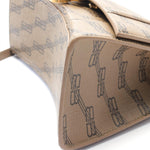 balenciaga Hourglass Leather Handbag Beige