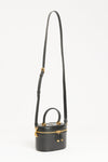 2023 Black Leather CD Signature Vanity Case Crossbody
