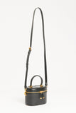 2023 Black Leather CD Signature Vanity Case Crossbody