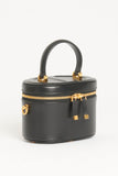 2023 Black Leather CD Signature Vanity Case Crossbody