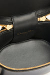 2023 Black Leather CD Signature Vanity Case Crossbody
