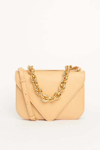 2021 Beige Leather Mount Crossbody Bag