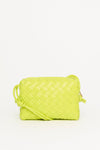 Acid Kiwi Nappa Mini Loop Intrecciato Crossbody Bag