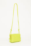 Acid Kiwi Nappa Mini Loop Intrecciato Crossbody Bag
