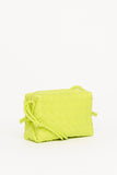 Acid Kiwi Nappa Mini Loop Intrecciato Crossbody Bag