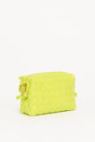 Acid Kiwi Nappa Mini Loop Intrecciato Crossbody Bag