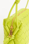 Acid Kiwi Nappa Mini Loop Intrecciato Crossbody Bag