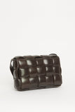 2019 Chocolate Brown Leather Cassette Crossbody Bag