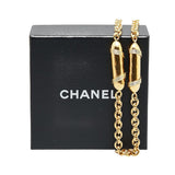 Chanel Logo Chain Necklace Gold Plated