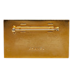 Chanel Logo Plate Coco Mark Brooch Gold Plated