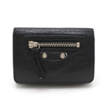 balenciaga Classic Mini Leather Wallet Black