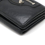 balenciaga Classic Mini Leather Wallet Black