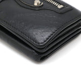 balenciaga Classic Mini Leather Wallet Black