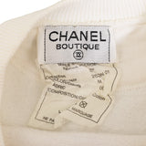 Chanel Logo Print Cotton Long Sleeve Shirt