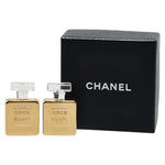 Chanel Logo Perfume Bottle Earrings Gold