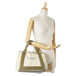 balenciaga Canvas Leather Cabas S Tote Bag