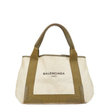 balenciaga Canvas Leather Cabas S Tote Bag