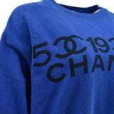 Chanel logo-print cotton sweatshirt #L