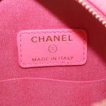 Chanel Matelasse Caviar Skin Chain Shoulder Bag Pink CC Auth 23651A