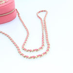 Chanel Matelasse Caviar Skin Chain Shoulder Bag Pink CC Auth 23651A
