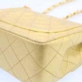 Chanel Matelasse Chain New Shoulder Bag Leather Gold CC Auth 25305A