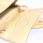 Chanel Matelasse Chain New Shoulder Bag Leather Gold CC Auth 25305A