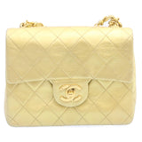 Chanel Matelasse Chain New Shoulder Bag Leather Gold CC Auth 25305A