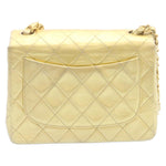Chanel Matelasse Chain New Shoulder Bag Leather Gold CC Auth 25305A
