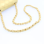 Chanel Matelasse Chain New Shoulder Bag Leather Gold CC Auth 25305A