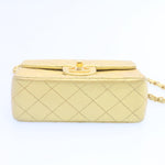 Chanel Matelasse Chain New Shoulder Bag Leather Gold CC Auth 25305A