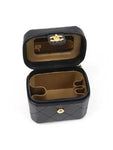AP3459 Black Lambskin Mini Vanity Chain Cross Bag Chanel