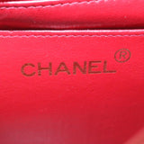 Chanel Matelasse Chain New Shoulder Bag Lamb Skin Turn Lock Red CC Auth 28661A