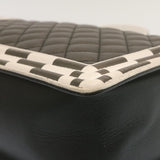 Chanel Matelasse Boy  Chain Shoulder Bag Lamb Skin Black CC Auth 29190A