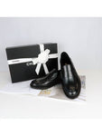 Bag Logo Moccasin Leather Loafer Black Chanel