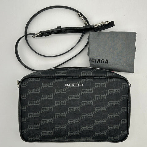 balenciaga BB Monogram Signature Medium Camera Shoulder Bag 2120700132264