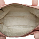 Chanel Logo One-Shoulder Bag Handbag Pink Natural Leather Cotton  CHANEL