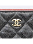A82552 Black Caviar Classic Large CC Gold Logo Clutch Chanel