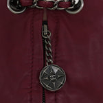 Chanel Matelasse Chain Backpack Lamb Skin Bordeaux CC Auth 30736A