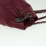 Chanel Matelasse Chain Backpack Lamb Skin Bordeaux CC Auth 30736A